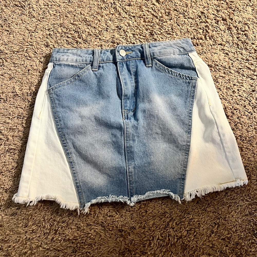 SHEIN jeans denim skirt, with pockets